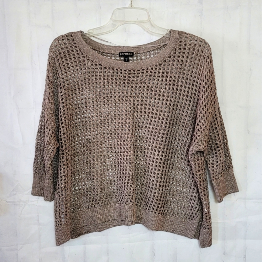 Express Metallic Thread Sweater